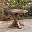 Bowery Hill Outdoor End Table with Aluminum Frame and Porcelain Top
