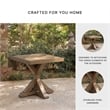 Bowery Hill Outdoor End Table with Aluminum Frame and Porcelain Top