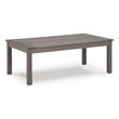 Bowery Hill Outdoor Weatherwood Coffee Table with Wood-Look Finish