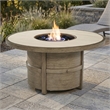 Bowery Hill Outdoor Fire Pit Table with 55000 BTU Stone-Look Top