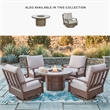 Bowery Hill Outdoor Fire Pit Table with 55000 BTU Stone-Look Top