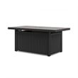 Bowery Hill Outdoor Wicker Fire Pit Table with 30000 BTU Burner
