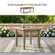 Bowery Hill Outdoor Eucalyptus Wood End Table with Slatted Top