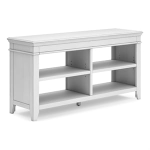 Bowery Hill Home Office Credenza with Adjustable Shelves in White