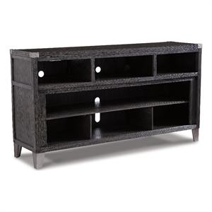 Bowery Hill 65&quot TV Stand with 6 Cubbies for TVs up to 70&quot in Gray