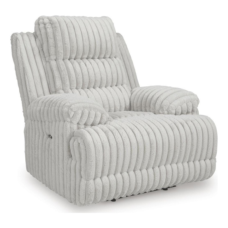 Bowery Hill Power Recliner with USB Charging Port in Light Gray