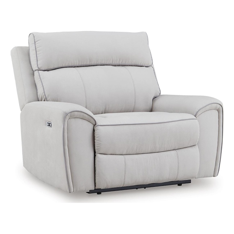 Bowery Hill Zero-Gravity Power Recliner with Adjustable Headrest in Ash