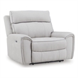 Bowery Hill Zero-Gravity Power Recliner with Adjustable Headrest in Ash