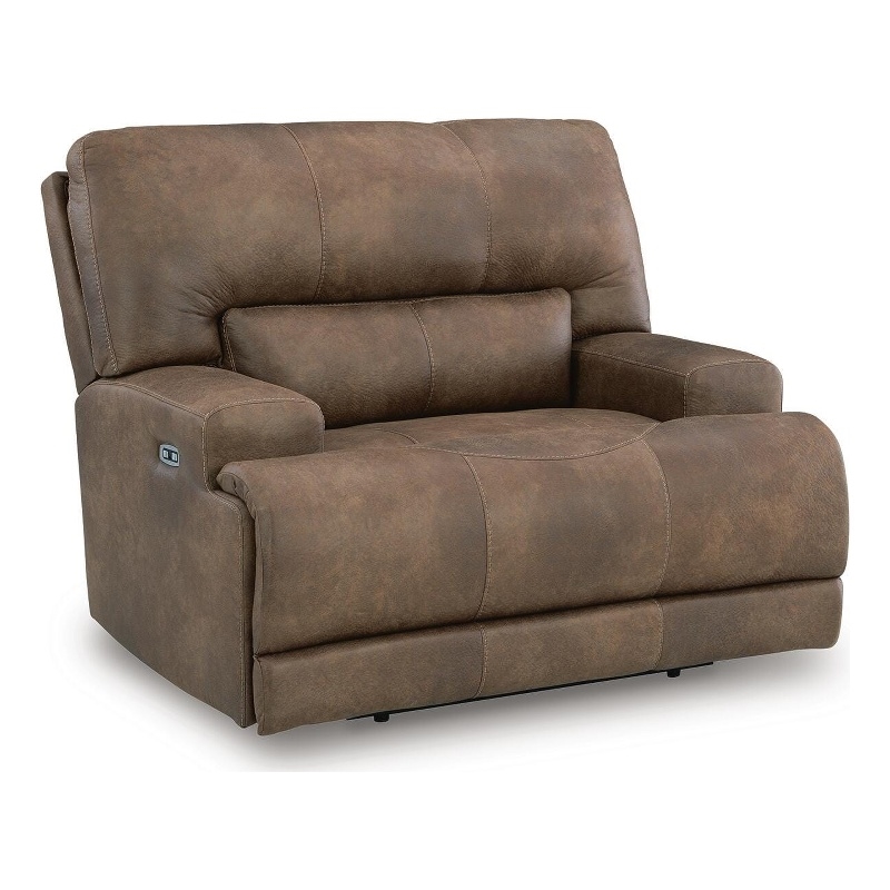 Bowery Hill Zero-Gravity Power Recliner with Adjustable Headrest in Brown