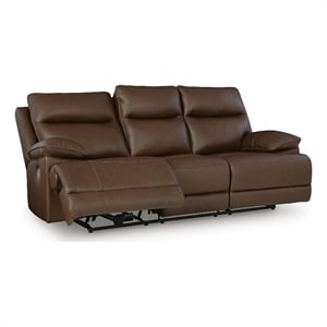 Bowery Hill Zero-Gravity Power Reclining Sofa with Headrest in Tobacco