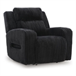 Bowery Hill Zero-Gravity Power Recliner with LED Lighting in Black