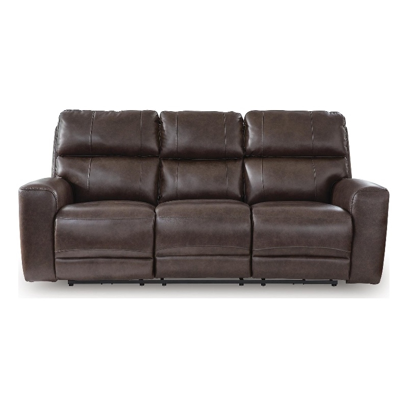 Bowery Hill Zero-Gravity Power Reclining Sofa with Headrest in Smoke