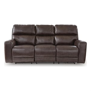 Bowery Hill Zero-Gravity Power Reclining Sofa with Headrest in Smoke