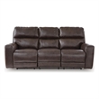 Bowery Hill Zero-Gravity Power Reclining Sofa with Headrest in Smoke