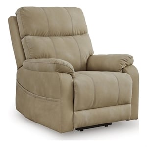 Bowery Hill Power Lift Recliner with Dual Motors and Tilt in Sand