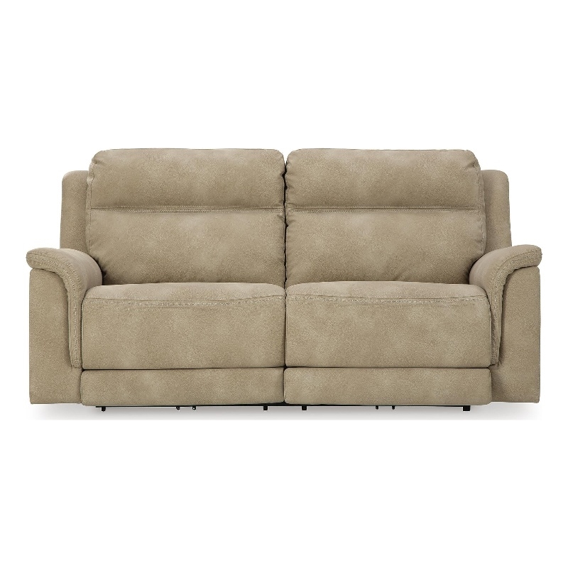 Bowery Hill Zero-Wall Power Reclining Sofa with Zero-Gravity in Sand