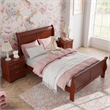 Bowery Hill Transitional 3-Piece Full Bedroom Set in Cherry Wood Finish