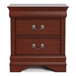 Bowery Hill Transitional 3-Piece Full Bedroom Set in Cherry Wood Finish
