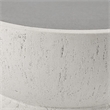 Bowery Hill Round Accent Table with Faux Concrete in Natural Gray