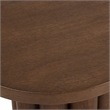 Bowery Hill Round End Table with Veneer Finish in Brown