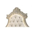 Bowery Hill Velvet Upholstered Eastern King Bed with LED in Beige
