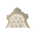 Bowery Hill Velvet Upholstered Queen Bed with LED in Beige