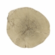 Bowery Hill Cement Concrete Round Accent Table in Natural Brown Finish