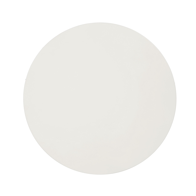 Bowery Hill Cement Concrete Round Accent Table in Natural Gray Finish