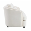 Bowery Hill Wood & Linen Upholstered Sofa with Pillows in Beige
