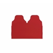 Bowery Hill Transitional Red Twin Car Bed with Pine and PU Leather