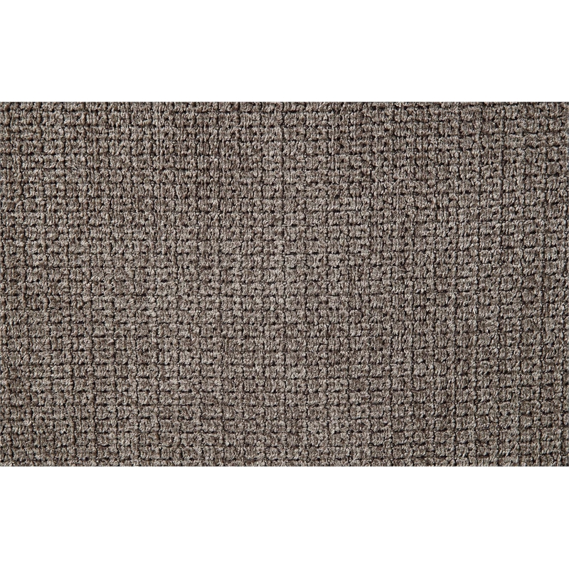 Bowery Hill Right Facing Armrest Chair Upholstered in Gray Linen