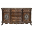 Bowery Hill Rich Cherry 6-Drawer Transitional Dresser with Double Doors
