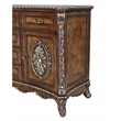 Bowery Hill Rich Cherry 6-Drawer Transitional Dresser with Double Doors