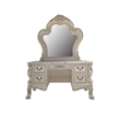 Bowery Hill Mirror with Beveled Glass in White Wood