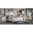 Bowery Hill Mirror with Beveled Glass in White Wood
