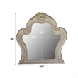 Bowery Hill Mirror with Beveled Glass in White Wood