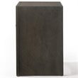 Bowery Hill 2 Drawer Nightstand with Tray in Gray Oak Finish