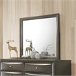 Bowery Hill Mirror with Wooden Frame in Gray Oak