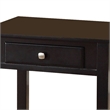 Bowery Hill End Table with Drawer and Shelf in Black