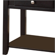 Bowery Hill End Table with Drawer and Shelf in Black