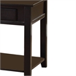 Bowery Hill End Table with Drawer and Shelf in Black