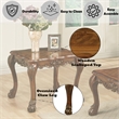 Bowery Hill Square End Table in Cherry Oak with Claw Feet
