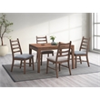 Bowery Hill Extendable Rectangular Dining Table in Walnut Finish