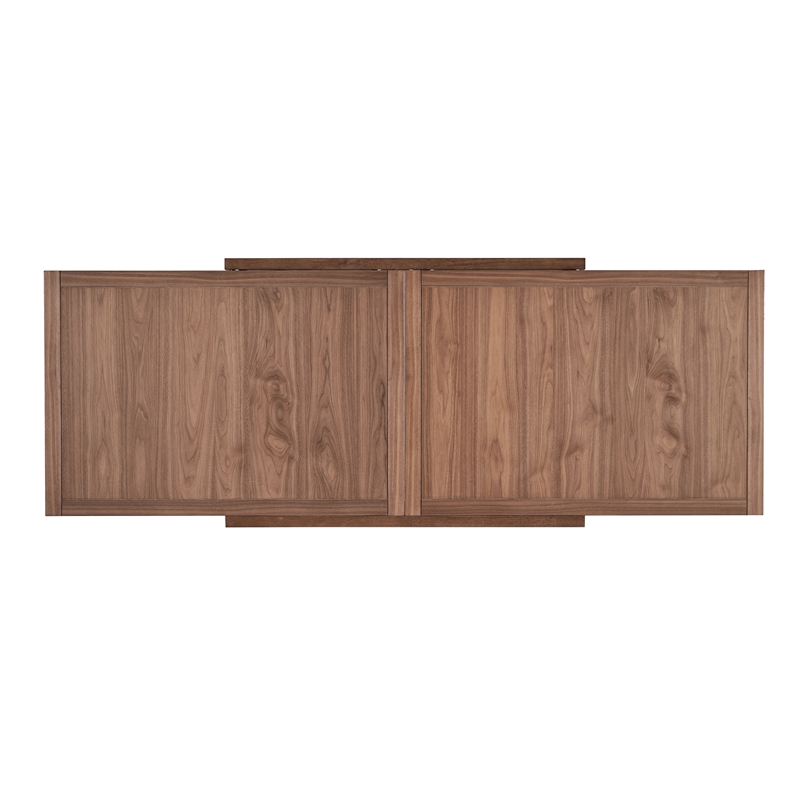 Bowery Hill Extendable Rectangular Dining Table in Walnut Finish