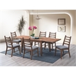 Bowery Hill Extendable Rectangular Dining Table in Walnut Finish