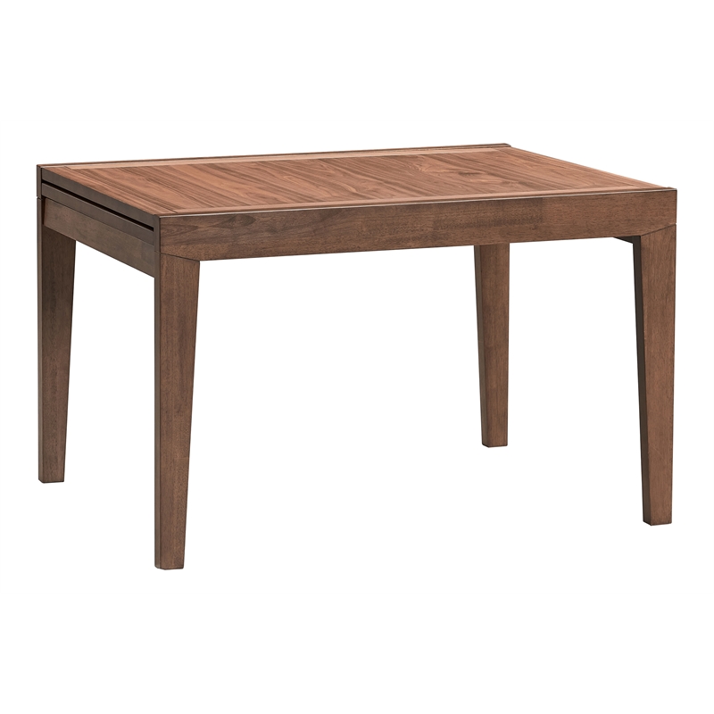 Bowery Hill Extendable Rectangular Dining Table in Walnut Finish