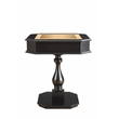 Bowery Hill Wooden Game Table with Drawers in Black