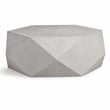 Bowery Hill Hexagonal Engineered Wood Coffee Table in Antique White