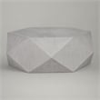 Bowery Hill Hexagonal Engineered Wood Coffee Table in Antique White