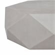 Bowery Hill Hexagonal Engineered Wood Coffee Table in Antique White